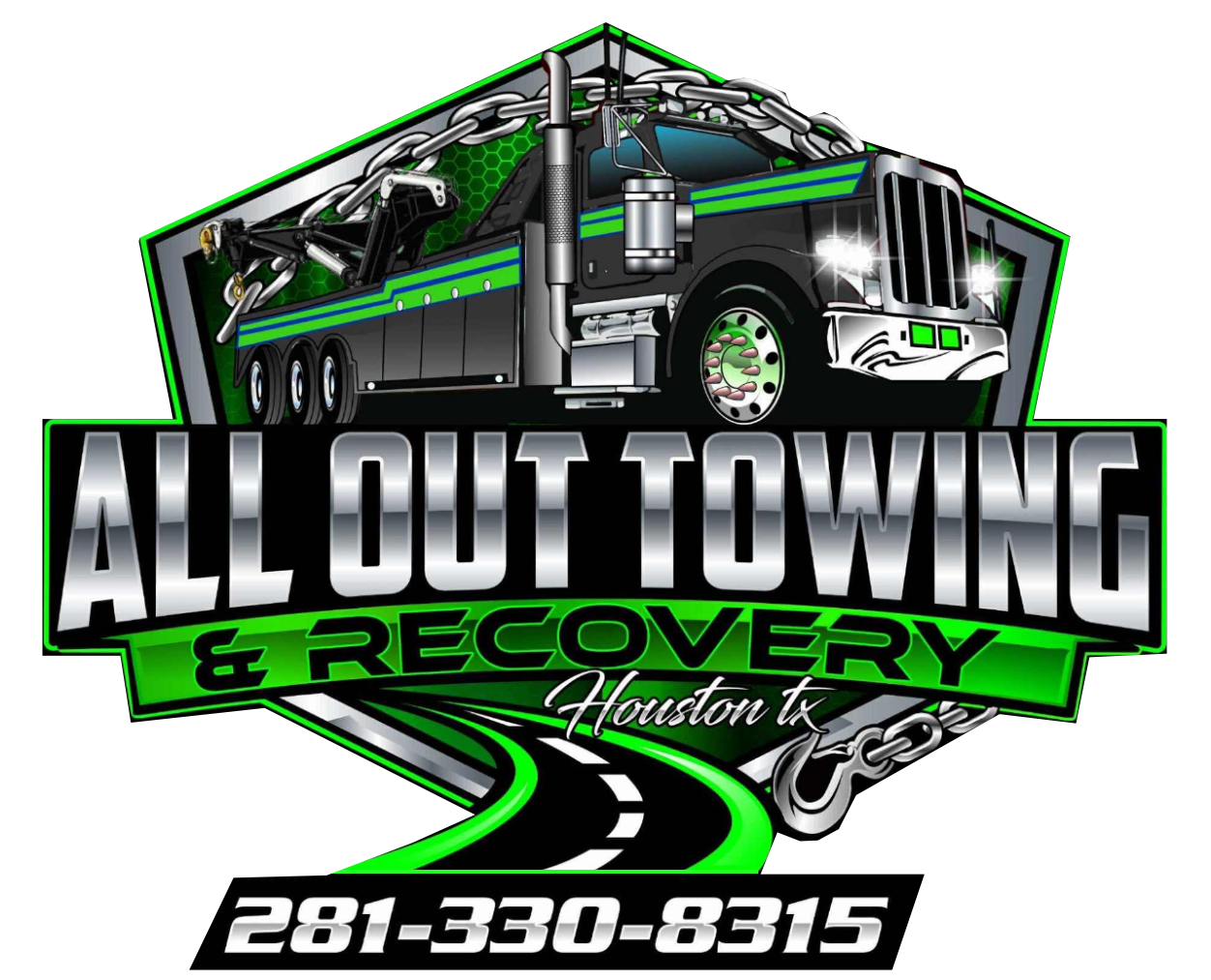 All Out Towing & Recovery Logo